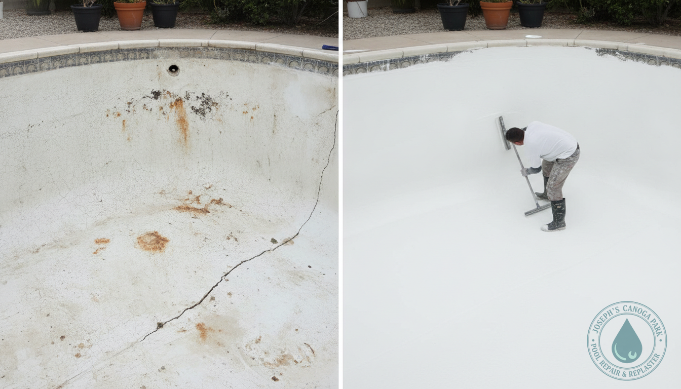 Pool Replastering in Canoga Park: When to Repair vs. When to Replaster Your Pool